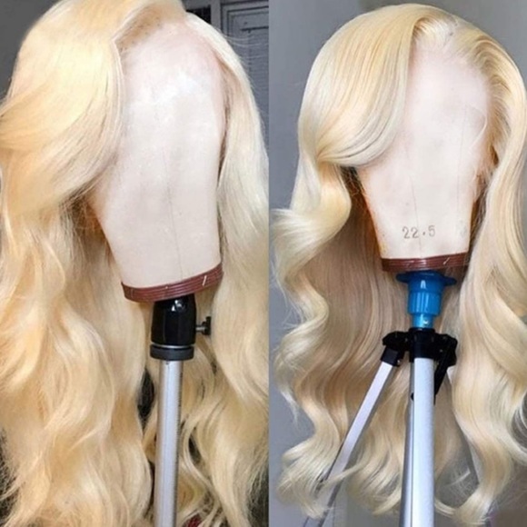 ?22” HUMAN HAIR 613 BODYWAVE LACE FRONT WIG *NEW*